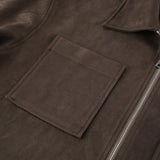 KYLETHOMASW  -  Fashion Lapel Collar Zipper Jacket Women's Casual Solid Suede Full Sleeve Coat 2025 Lady Autumn Chic High Street Outwear