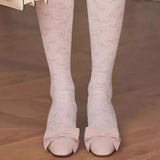 KYLETHOMASW  -  Four Seasons Wear Bowknot Decorative Thick Heel Single Shoes French Temperament Fashion Women's Shoes Shallow Toe Slip On