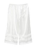 KYLETHOMASW  -  Women’s Pajama Pants, Patchwork  Lace Loose High Waist Sleepwear Bottoms, Elastic Waist Band Nightwear Trousers