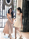 KYLETHOMASW  -  Summer Elegant Evening Party Midi Dresses Women Vintage Sleeveless Y2K Mini Birthday Dress Casual Korean A-line Vestidos