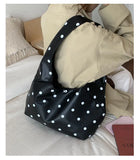 KYLETHOMASW  -  Luxury Design Y2k Aesthetic Office Lady Shoulder Bags Elegant All Match Dots Women's Handbags Korean Chic Fashion Underarm Bag