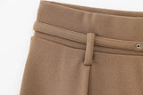 KYLETHOMASW  -  European and American style new temperament versatile casual pants women's fashionable simple drape wide-leg suit pants