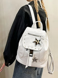 KYLETHOMASW  -  Contrast Star Mochilas Mujer Preppy Style Mochila Large Capaci Bag Drawstring Zipper Bolsas 2026 New Backpack Bags for Woman