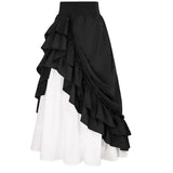 KYLETHOMASW  -  New Halloween Renaissance Vintage Skirt Medieval Retro Stage Performance Outfits Irregular A-line Midi Skirt for Women