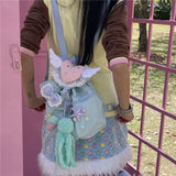 KYLETHOMASW  -  Cute Wings Mochilas Mujer Love Heart Bow Mochila Original Y2k Bag Commuter Backpack Lovely Teenage Girls Bags for Woman