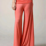 KYLETHOMASW  -  Wide Leg Casual Yoga Pants Loose Versatile Solid Color Fashion Wide Leg Flared Pants