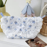 KYLETHOMASW  -  Sweet Kawaii Y2k Aesthetic Chic Handbags Cartoon Cute Cat Print Shoulder Bag Japanese Patchwork Lace Fairy Bow Crossbody Bags