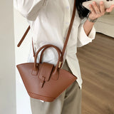 KYLETHOMASW  -  Luxury Designer Shoulder Bag Large Capacity Fashion Handbag Trapezoid Top Handle Bag Fan-Shaped Bucket Bag for Women