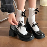 KYLETHOMASW  -  Autumn New Woman Leather Shoes for Girls Fashion Korean Style Soft Bottom Anti-slippery Versatile Princess Mary Jane Shoes