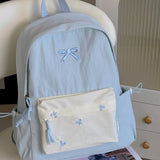 KYLETHOMASW  -  Japanese Ins All Match Schoolbags Women Students Patchwork Contrast Color Backpack Streetwear Preppy Laptop Bag Y2k Aesthetic