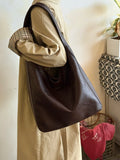 KYLETHOMASW  -  Bucket Tote Bag New Soft Leather Large Capacity Shoulder Retro Versatile Commuter Bags