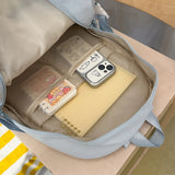 KYLETHOMASW  -  Women's Large Capacity Drawstring Backpack Female Fresh Aesthetic Daily School Book Bag New Fashion Trend Back Pack