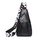 KYLETHOMASW  -  Retro PU Leather Satchel Bag Women's Solid Color Shoulder Bag Multi Pocket Casual Chest Bag Ladies All-Match Crossbody Bags