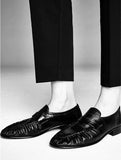 KYLETHOMASW  -  Fashion Pleated Design Women's Loafers Comfort Low-Heel Flats for Women Elegant Leather PU Autumn Casual Shoes Zapatos De Mujer