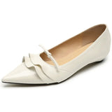 KYLETHOMASW  -  Summer New Wave Design Women's Flat Shoes Pointed Toe Shallow Slip-on Female Single Shoes Solid Color Versatile Ladies Footwear