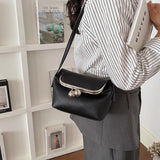 KYLETHOMASW  -  Women's Small PU Leather Clasp Crossbody Bag Retro Daily Dating Party Shoulder Bags New Trend Solid Handbags and Purses