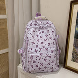 KYLETHOMASW  -  Bow Print Mochilas Mujer High Capacity Mochila Lightweighte Bag Student Bolsas Preppy Style Backpack Sweet Bags for Woman