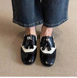 KYLETHOMASW  -  Women Flats Loafers Shoes Designer Casual Mary Jane Summer 2025 Dress Women Sandals Walking Pu Leather Lolitas Round-toed Shoes