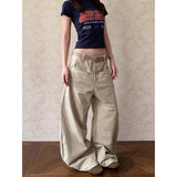 KYLETHOMASW  -   Women's Baggy Jean Grunge American Retro High Street Y2k Japanese 2000s Wide Fit Denim Pants Cowboy Long Trousers Tide
