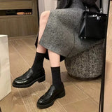 KYLETHOMASW  -  New Women's Shoes Luxury Genuine Leather Loafers for Woman Handmade Britain Casual Shoes Designer Shoes  Zapatos De Mujer