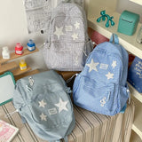 KYLETHOMASW  -  Plaid Star School Backpack Large Capacity Mochila Travel Mochilas Shopper Bag Student Bolsas Feminina Daily Casual Backpacks