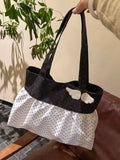 KYLETHOMASW  -  Polka Dot Daily Tote Bag Underarm Shoulder Bags Teenage Girls Bolsos mujer Large Capaci Bolsa Canvas Bolso Commuter Sac Femme