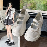 KYLETHOMASW  -  Black Super High Heels Mary Jane Shoes Women Goth Chunky Platform Pumps Woman Plus Size Ankle Buckle Party Lolita Shoes