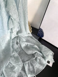 KYLETHOMASW  -  Korean Fairycore Midi Dress for Women Sweet Spaghetti Strap Halter Ruffles Birthday Party Dresses Summer Holiday Beach Vestidos
