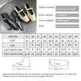 Kylethomasw Women's Shoes Spring 2024 New Genuine Leather Ballet Women's Shoes Fashion Buckle Mary Jane Shoes Women's