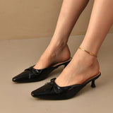 KYLETHOMASW  -  Sandals Women Sexy Buckle Strap Women Pumps Elegant Pointed Toe Thin High Heels Banquet Party Slingback Shoes