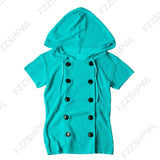 KYLETHOMASW  -  New Autumn Women's Knit Cardigan Korean Style Trendy Y2K Aesthetic Mint Green Hoodie Harajuku Retro Double-Breasted Sweater