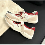 KYLETHOMASW  -  Vintage Ballet Style Mixed Color Mary Janes Women Sneakers Fashion Breath Air Mesh Soft Soles Flats Loafers Casual Walking Shoes
