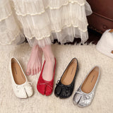 KYLETHOMASW  -  New Korean Style Women's Split-Toe Loafers Shallow Cut Ballet Flat Slip-Ons with Comfortable Mary Jane Spring/Autumn Tabis Shoes
