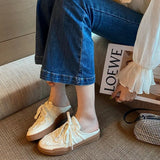 KYLETHOMASW  -  New Womens Shoes Fashion Canvas Muller Slippers for Woman Exquisite Platform Sports Casual Shoes Designer Shoes Zapatos De Mujer