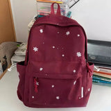 KYLETHOMASW  -  Vintage Y2k Aesthetic 15.6 Inch Laptop Bags for Women Kawaii Print Backpacks High-capacity Students Travel Schoolbags All Match