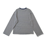 KYLETHOMASW  -  Vintage Striped Long Sleeve T Shirt Women O Neck Casual Autumn Tees Loose Tops