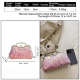 Kylethomasw Women's Bag PROM Trend Handbags for Women Luxury Sequined Crossbody Bag Exquisite Women's Shoulder Bag Shining Banquet Bag