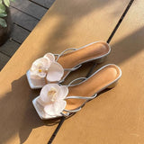 KYLETHOMASW  -  Sandals Decorations Flower Shoe Accessories Vacation Style Removable Butterfly Orchid Shoes Charms DIY Shoe Buckle Clogs Buckle