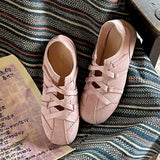 KYLETHOMASW  -  New Spring Mary Jane Cross Strap Flats Shoes Women Fashion Elegant Round Toe Ladies Comfort Soft Sole Ballerinas Shoes