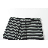 KYLETHOMASW  -  Vintage Striped Knit Shorts Women Drawstring Low Waist Casual Summer Wear