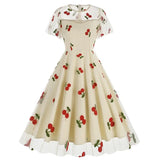 KYLETHOMASW  -  New Retro Pink Strawberry Mesh Elegant Birthday Long Dress 50s Women Flare Sleeve Summer Luxury Prom Evening Party Dresses