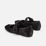 KYLETHOMASW  -  Designer Silk Embroidery Ballerinas Woman Pig Toe Flats Shoes Ladies Belt Buckle Silky Mary Janes Wedding Brides Ballets Loafers