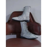 KYLETHOMASW  -  Retro Knight Boots Women's 2025 Spring Autumn Genuine Leather Lace-Up Western ort Boots Thi Bot Color Blo