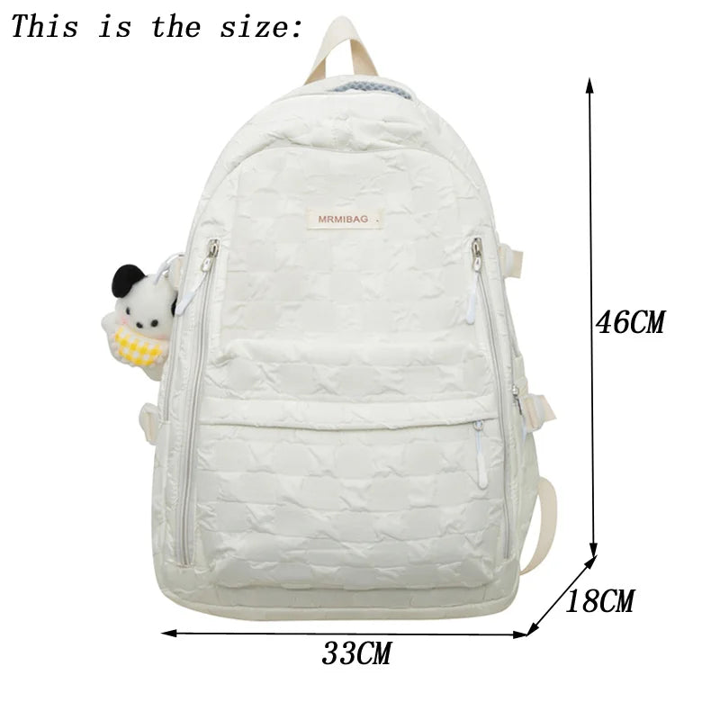 Kylethomasw Summer Woman Backpack Schoolbag for Teenage Girls Fashion Female Large Capacity Rucksack High Quality School Bag