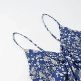 KYLETHOMASW  -  Cotton Rayon Boho Beach Floral Printed Long Strap Dresses Women Robe Sexy Sleeveless Deep V Neck Summer Dress Casual Vestidos