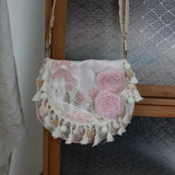 KYLETHOMASW  -  Rose Flower Bag Shoulder Crossbady Bags for Woman Personalized Bolsa Original Bolsos mujer Travel Bolsas Lolita Sac Femme