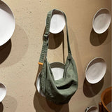 KYLETHOMASW  -  Japanese Retro Denim Crossbody Canvas Bag New Casual Commuting Hobos Tote Bags for Women