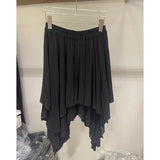 KYLETHOMASW  -  Young Women Maxi Skirt Vintage Summer High Waist A Line Victorian Long Skirt Steampunk Gothic Ruffled Hem Pleated Party Skirts
