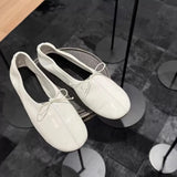 KYLETHOMASW  -  New Retro Women's Shoes Exquisite Soft Leather Casual Shoes for Woman Fashion Ballet Flats Bowknot Shoes Zapatos De Mujer