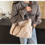 KYLETHOMASW  -  Women's Multi-Pocket Handheld Tote Bag, Simple And Fashionable Shoulder Crossbody Bag, Lightweight And Foldable Shoulder Bag